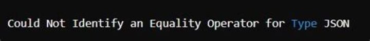 "could not identify an equality operator for type json" when using distinct ·