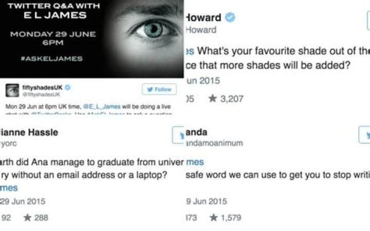 E.L. James Twitter Q&A Goes Horribly Awry ·