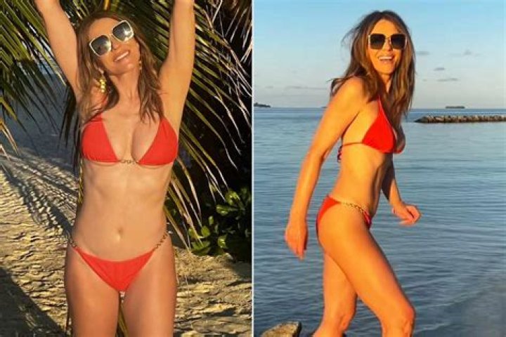 Elizabeth Hurleys Bikini Pics Prove Shes The Real Queen of Summer Hollywood Life ·
